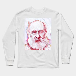 Anthony Trollope Portrait | Anthony Trollope Artwork Line Art Long Sleeve T-Shirt